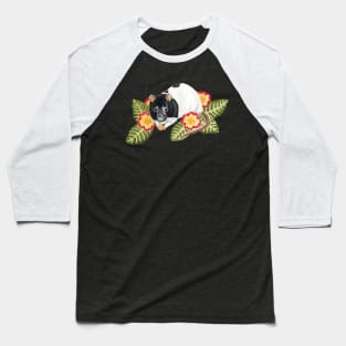 Rat with Flowers Baseball T-Shirt